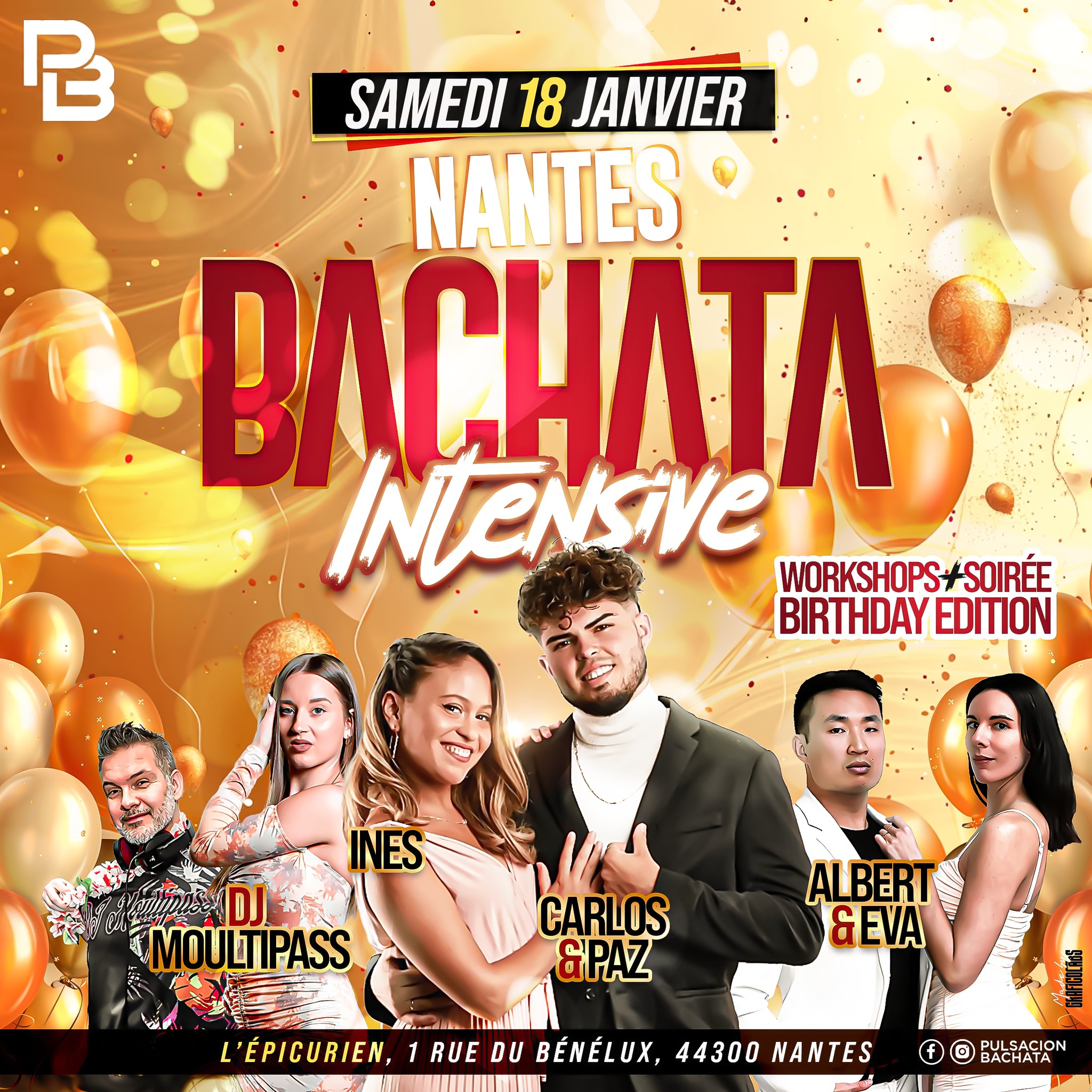 NANTES BACHATA INTENSIVE #13 spéciale ANNIVERSAIRE