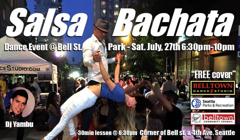 6th Annual Salsa Bachata Dance at Bell Street Park #1 - Dj Yambu
