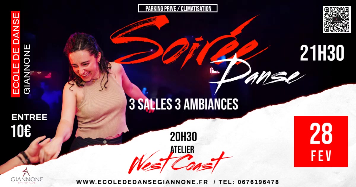 SOIREE 3 SALLES 3 AMBIANCES Giannone école de danse