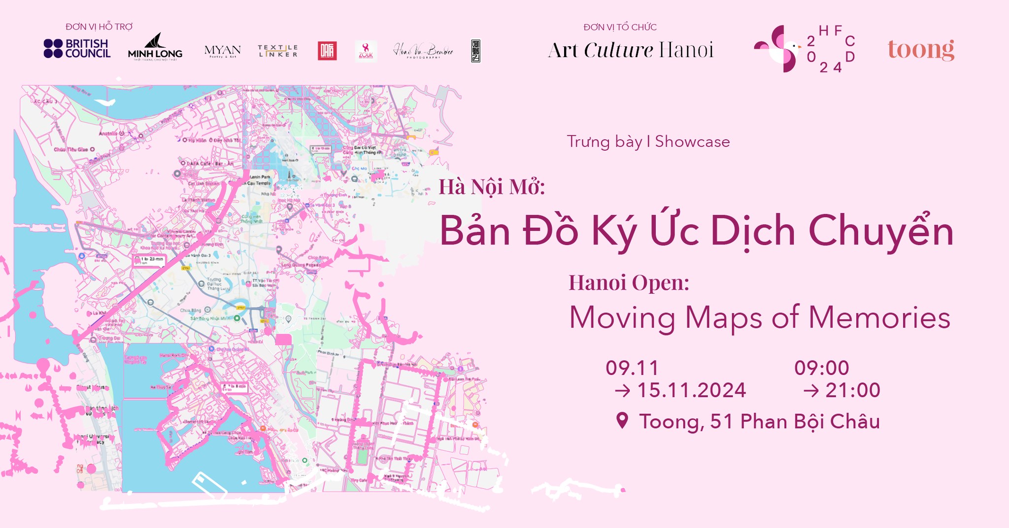 Trưng bày "Hà Nội Mở: Bản đồ ký ức dịch chuyển" I Showcase "Hanoi Open: Moving Maps of Memories"