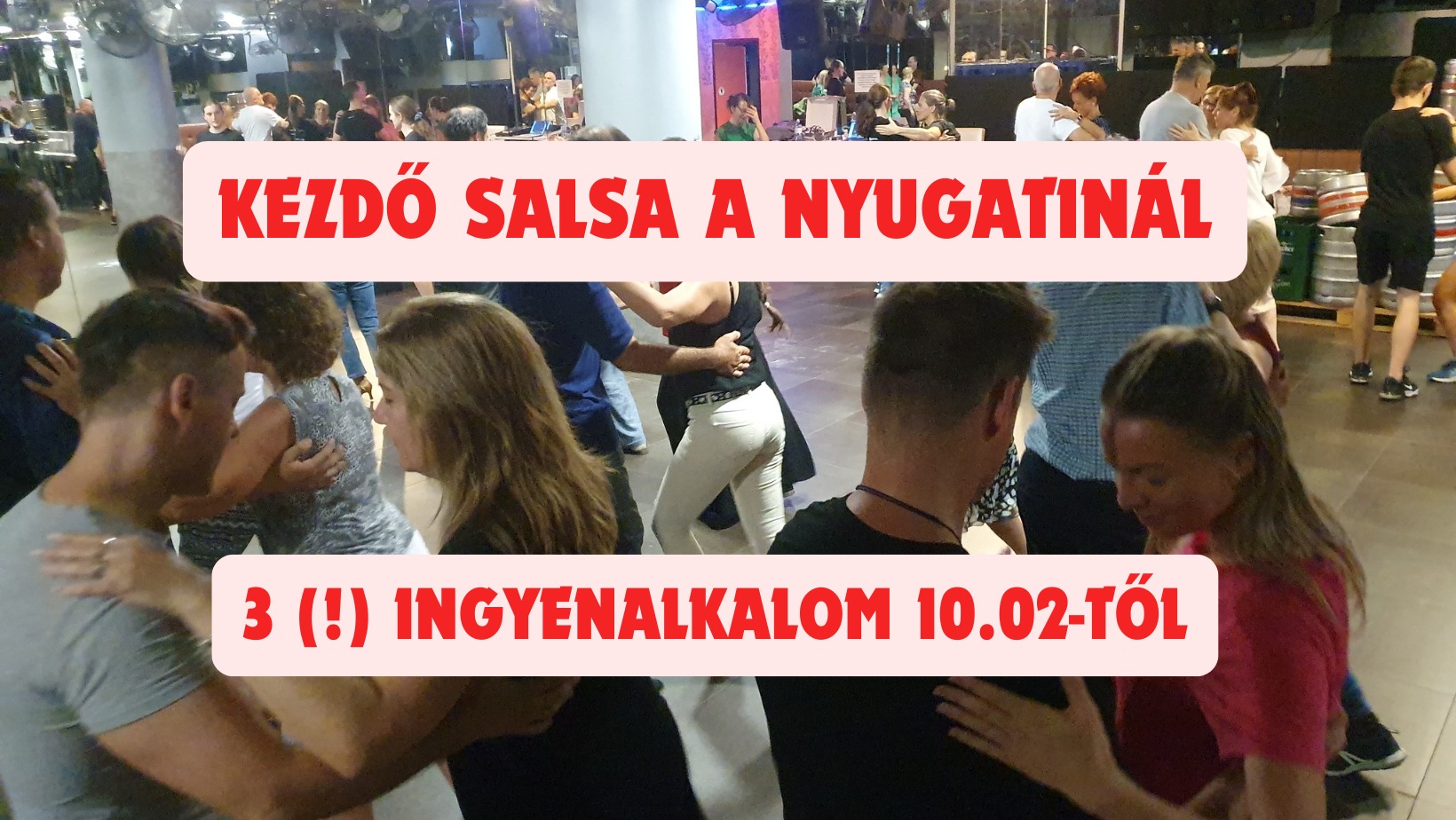 KEZDŐ SALSA TANFOLYAM (Első 3 óra ingyenes!) - NYUGATINÁL (Eiffel tér)
