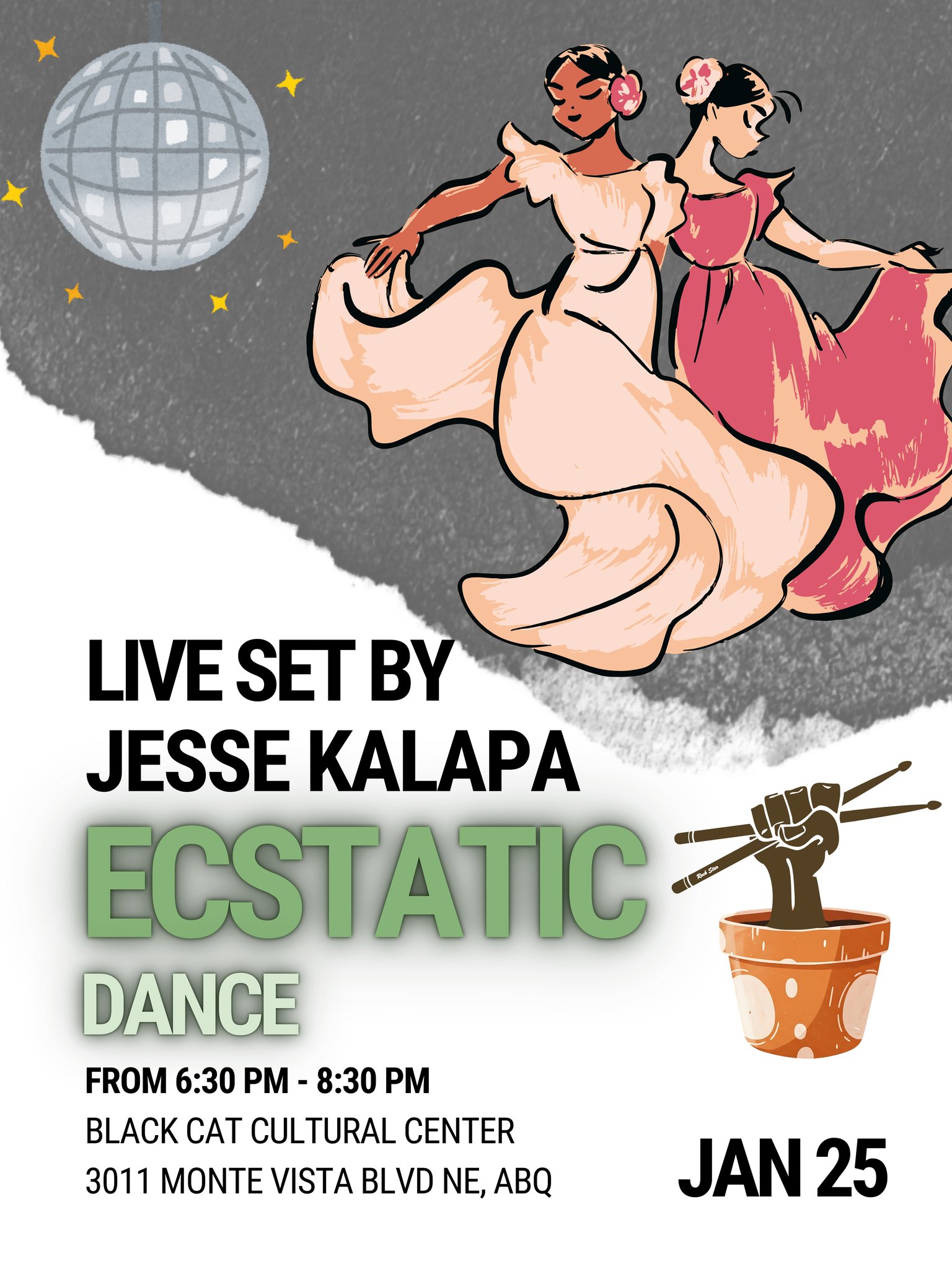 ABQ Ecstatic Dance Collective Evening Dance Sunday 1 25!!!!