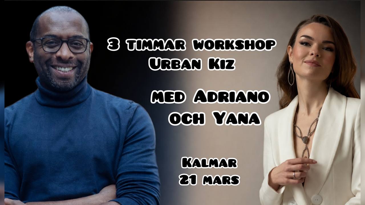 3 timmar workshop &socialdans i Urban Kiz med Adriano och Yana