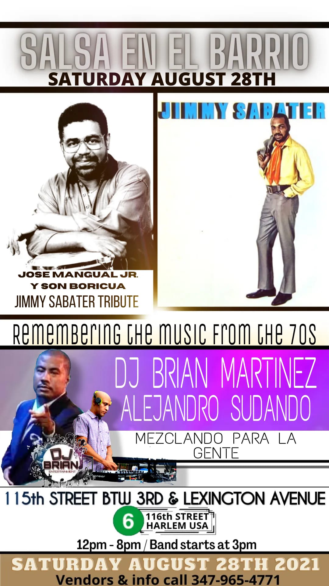Salsa en barrio remembering the music of 70