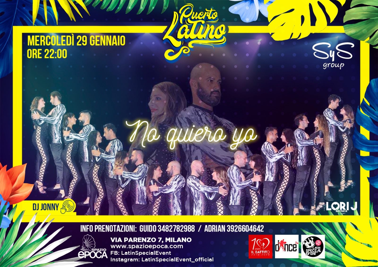 Mercoledì "Puerto Latino" presso Spazio Epoca