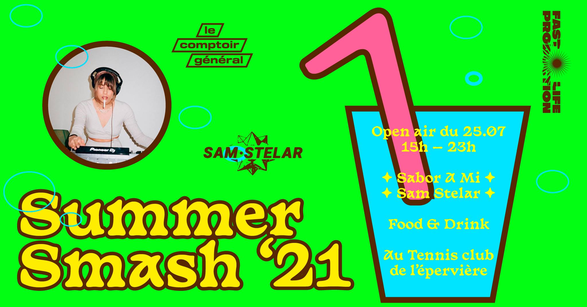 Summer Smash '21 • Sabor A Mi • Sam Stelar • Le Comptoir débarque à l'Épervière