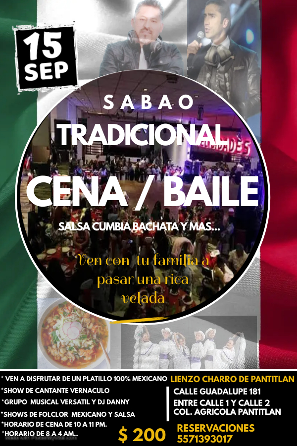 Noche mexicana CENA-BAILE