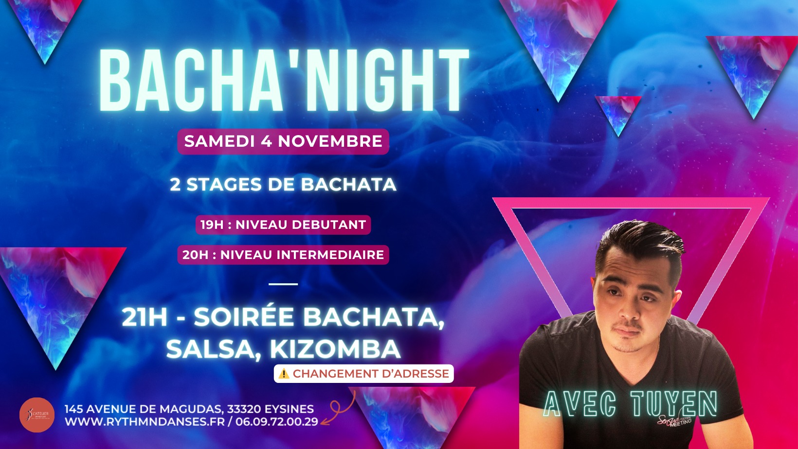 Soirée Bacha'Night avec Tuyen --> à l'Atelier Danse Club