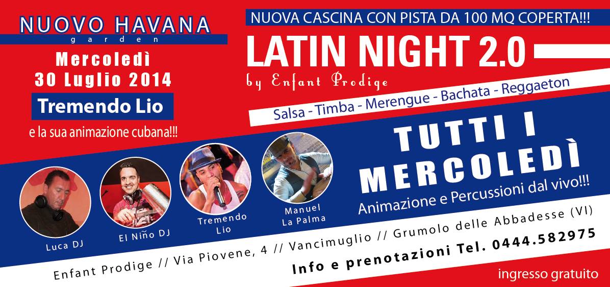 Enfan Prodige Latin Night 2.0