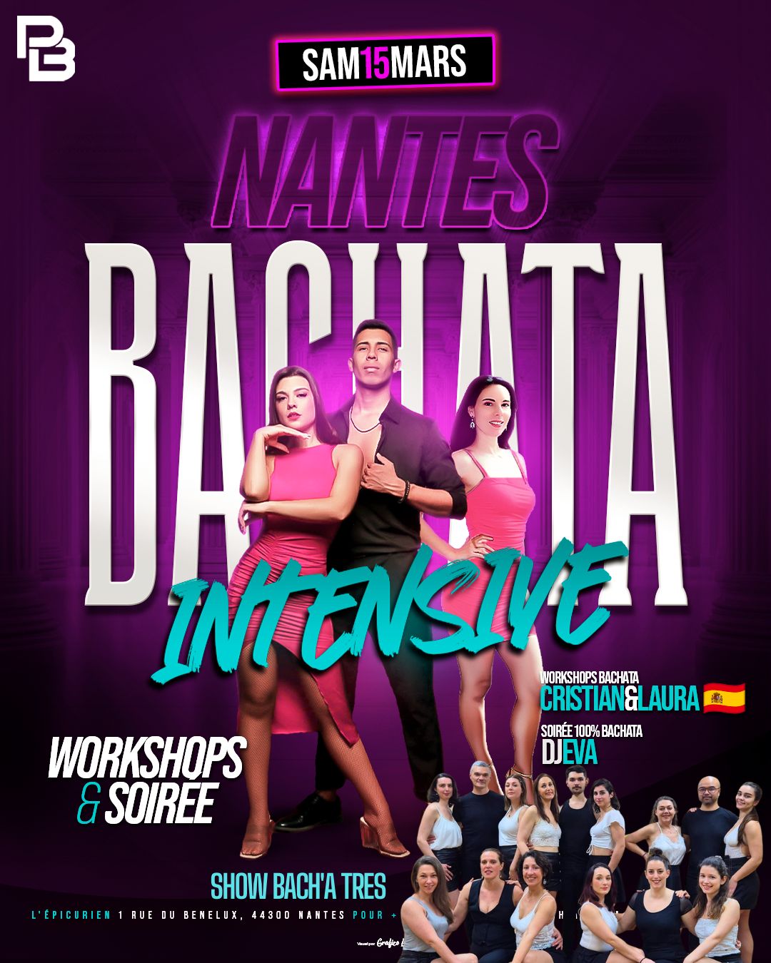 NANTES BACHATA INTENSIVE #14 รฉdition Bachata Sphere