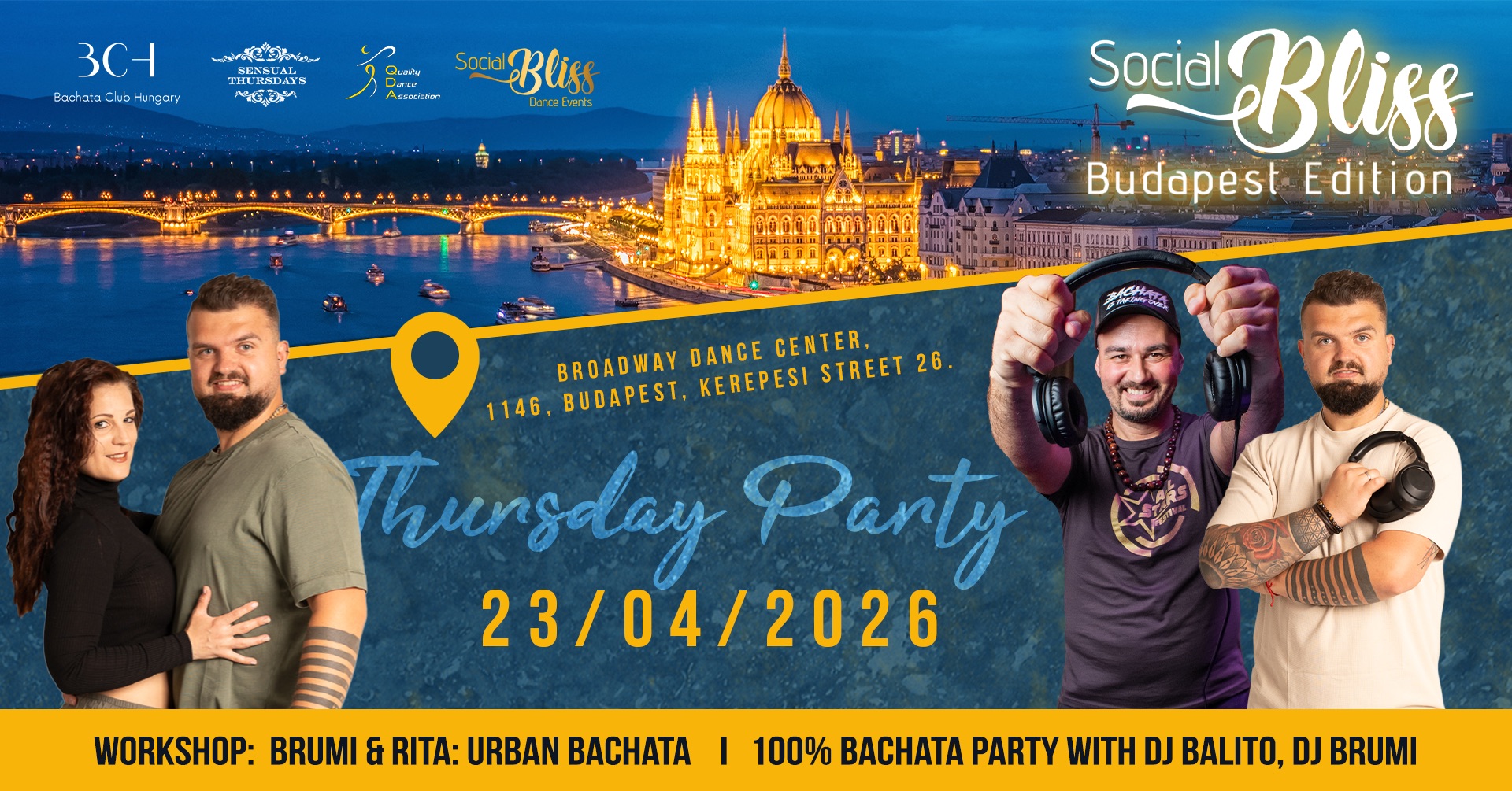 Social Bliss Thursday 100% Bachata Party