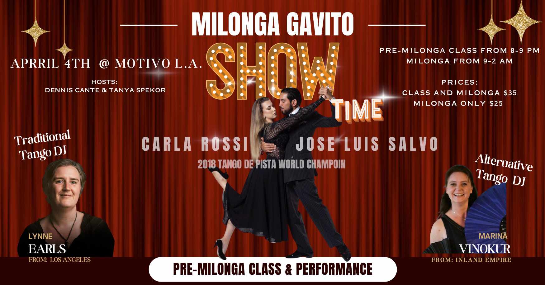 Milonga Gavito SHOWTIME w Carla Rossi and Jose Luis Salvo