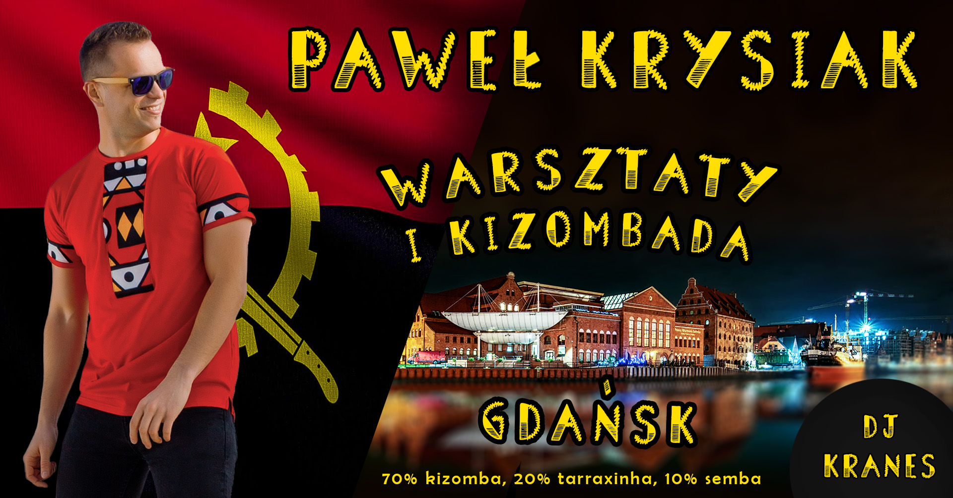 Warsztaty i kizombada z Pawłem Krysiakiem