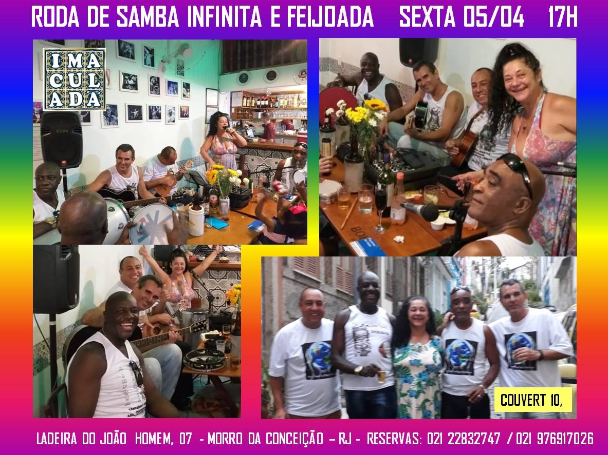 Roda de Samba Infinita e Feijoada no Imaculada