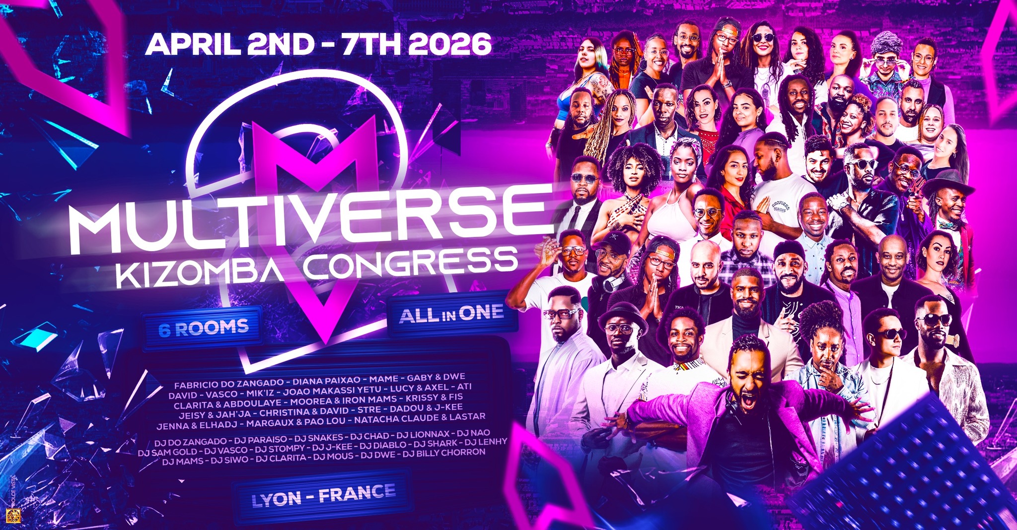 Multiverse Kizomba Congress (6 Rooms) 2nd Edition - Lyon - All In One - 2nd Edition