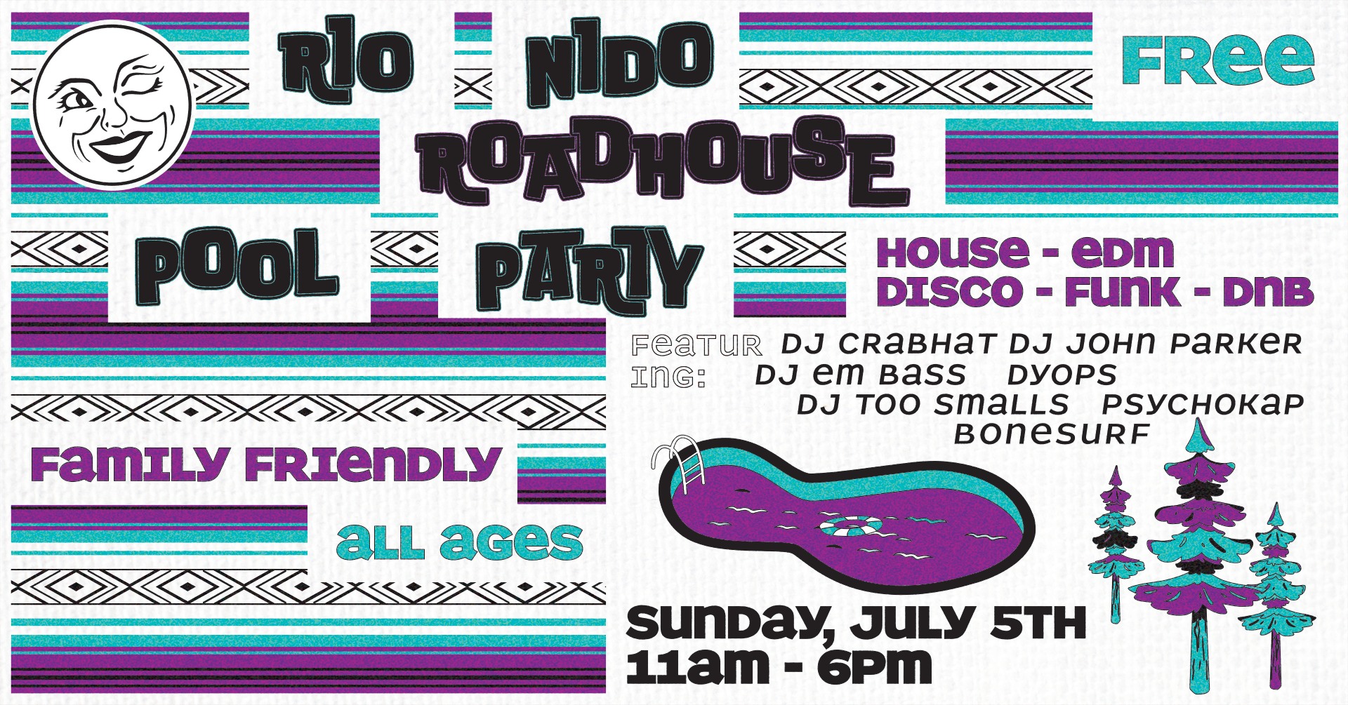 Rio Nido Roadhouse DJ Pool Party π July 5th 2026
