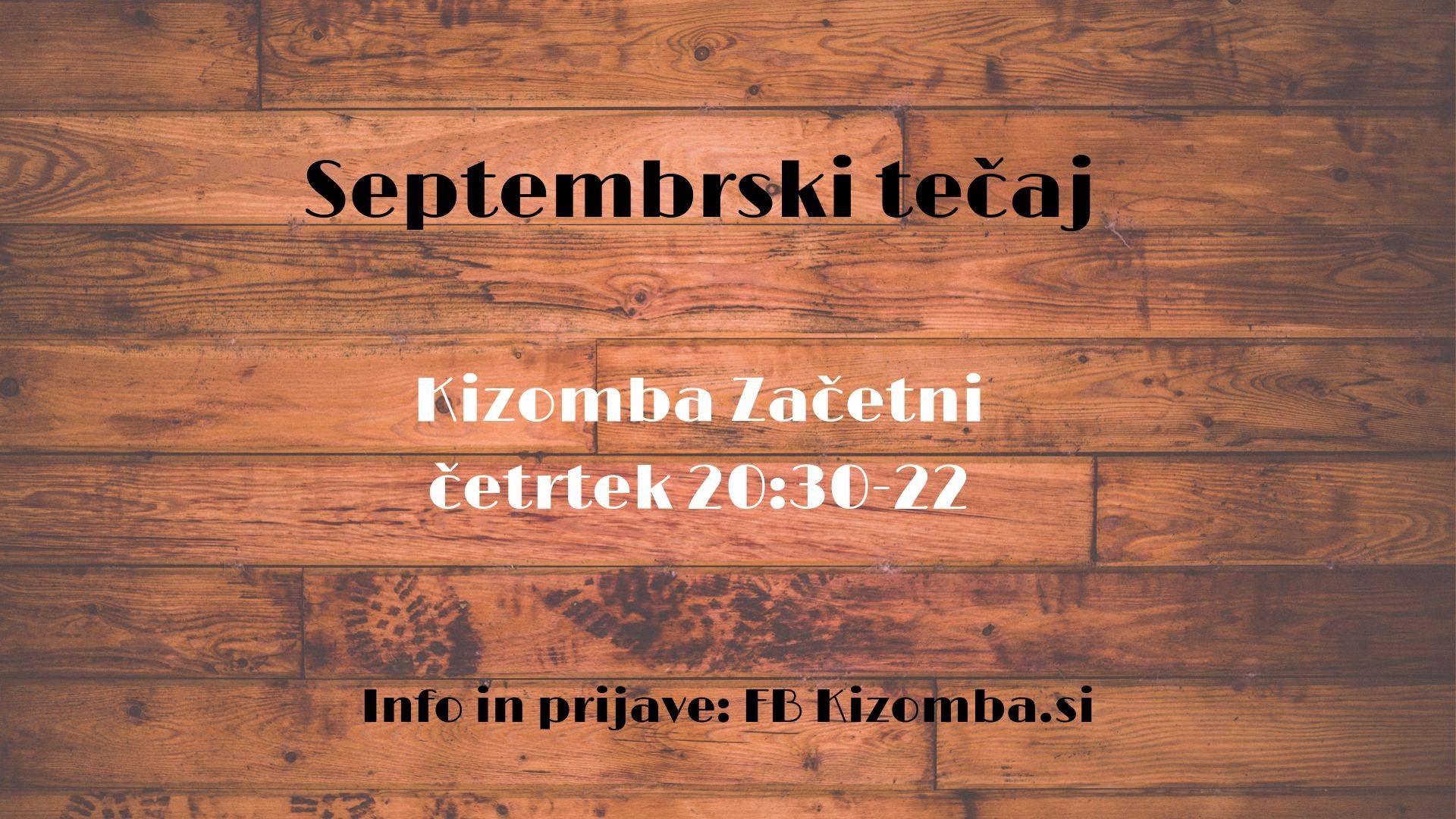 Septembrski začetni tečaj kizombe