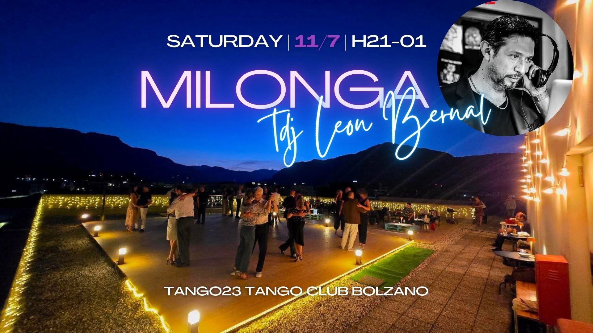 Abrazame! La milonga del Sabato. Tdj Leon Bernal