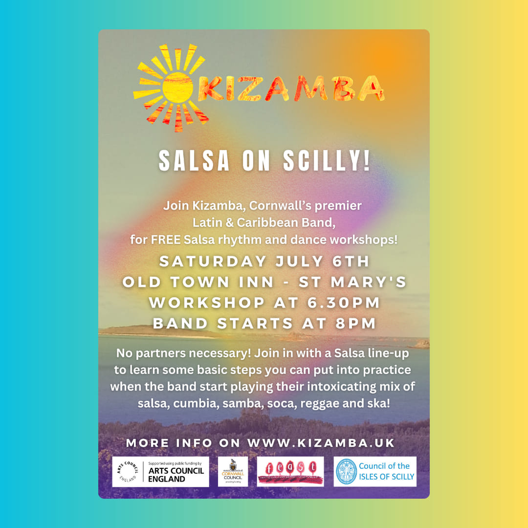 Salsa Dance Workshop on Isles of Scilly with Kizamba