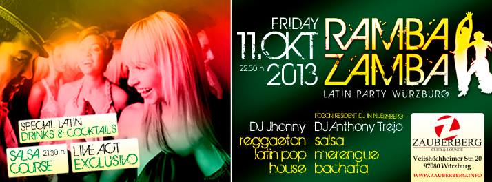 Ramba Zamba Latin Party @ Zauberberg Club & Lounge Wuerzburg