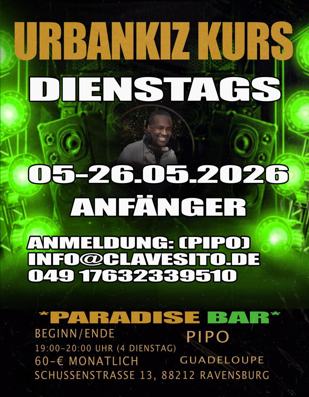 Urbankiz Kurs in Paradis Bar Ravensburg