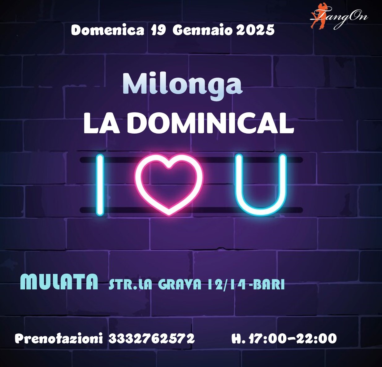 Milonga La Dominical - 19 Gennaio