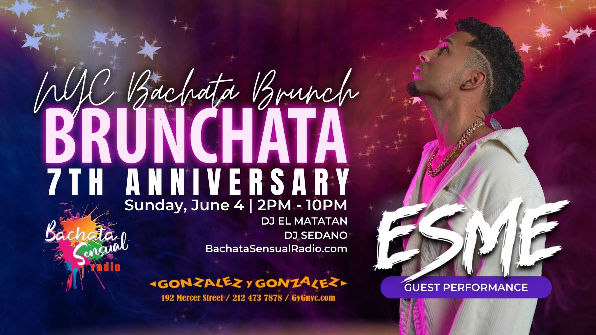 BRUNCHATA - NYC Bachata Brunch, 7th Anniversary!