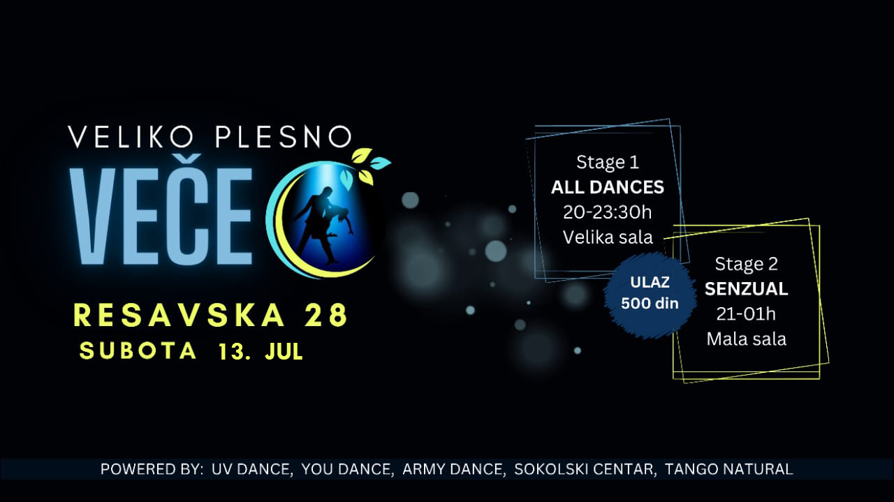 VELIKO PLESNO VEČE u Resavskoj 28
