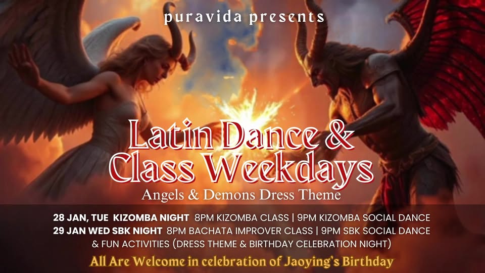 LATIN DANCE & CLASS (Angels & Demons Edition) @PuraVida