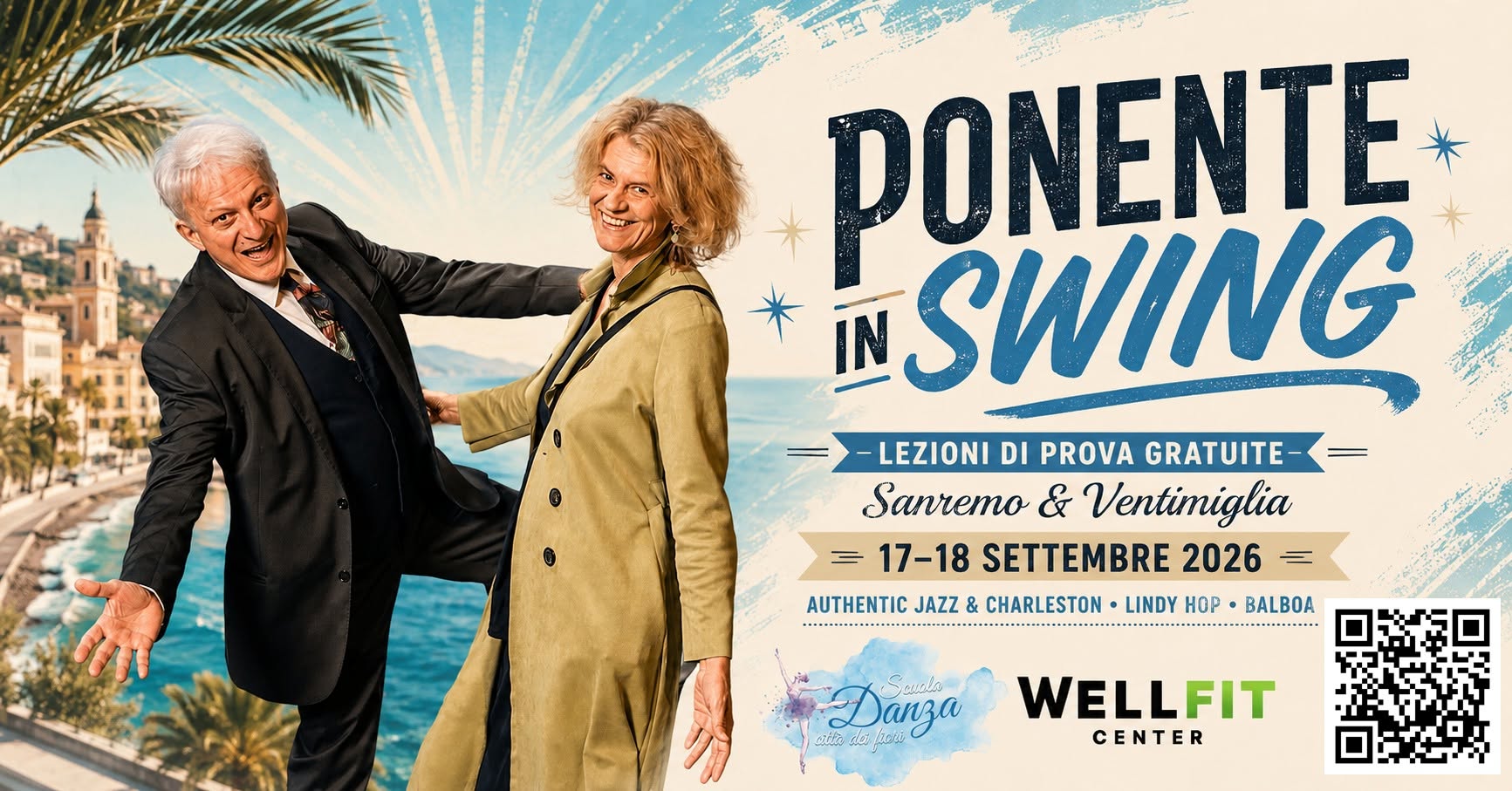 🎶 PONENTE IN SWING 2026 27 Prove gratuite a Sanremo & Ventimiglia 💃🕺 17 e 18 settembre