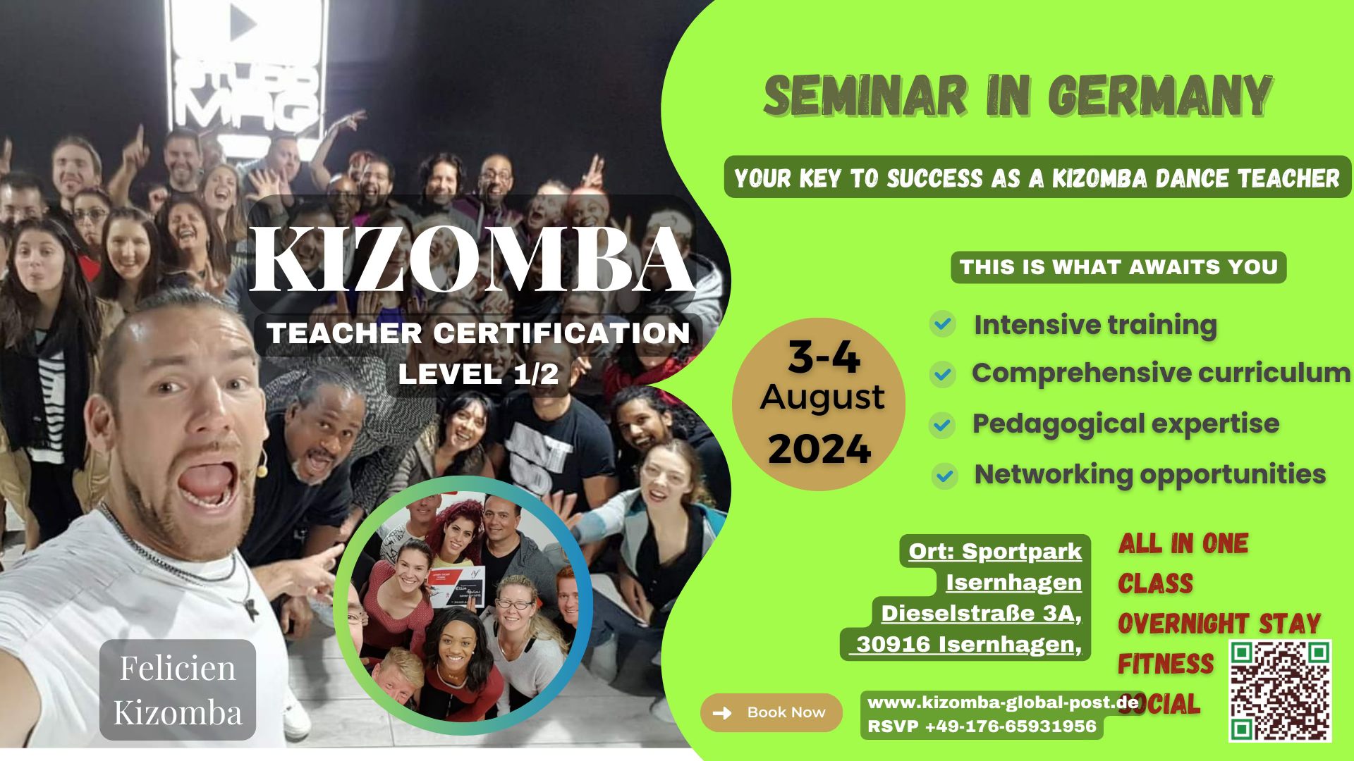 KIZOMBA SEMINAR (Lehrerzertifizierung Niveau 1 2)