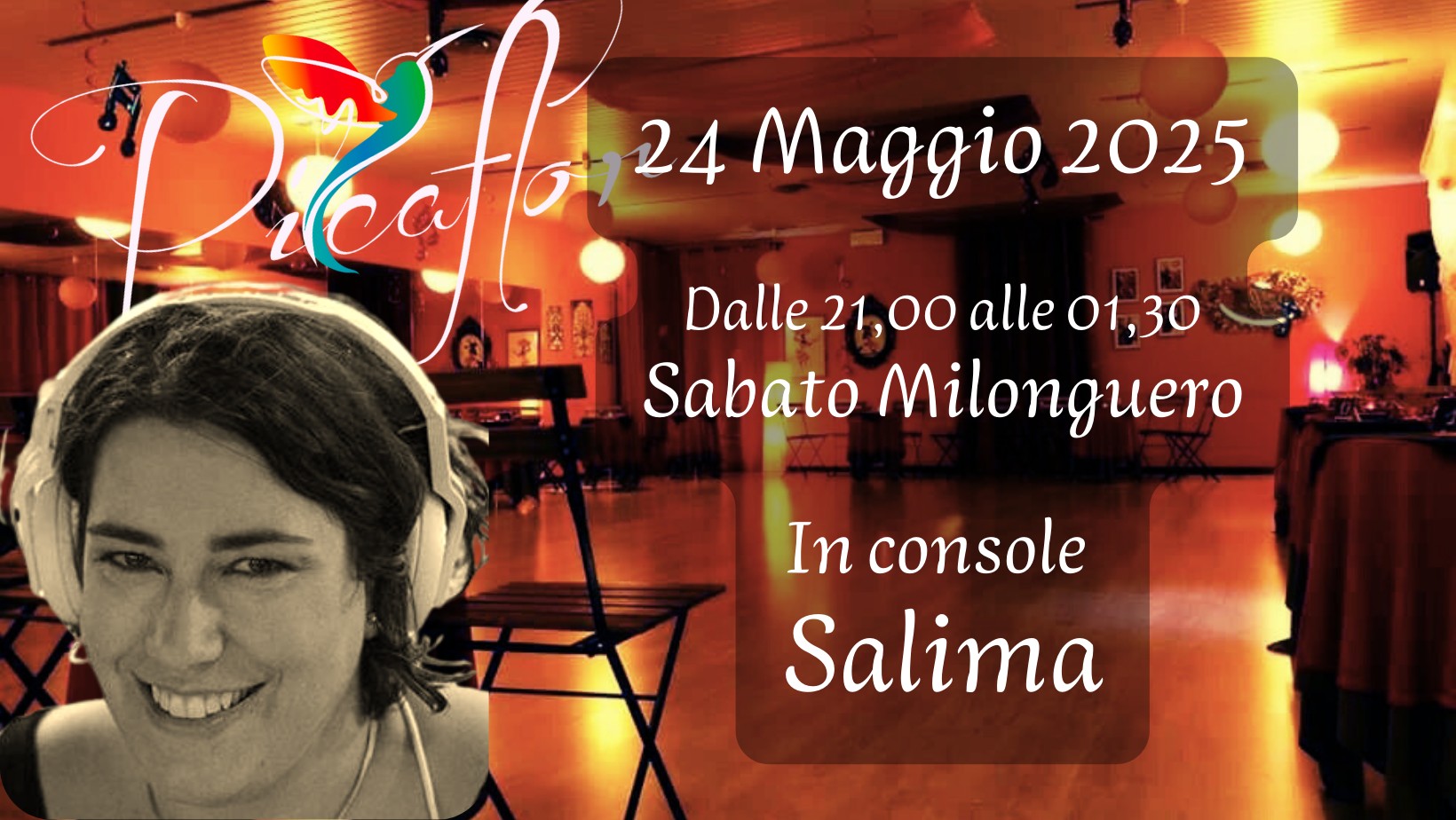 Sabato Milonguero in consolle Salima ORARIO ESTIVO!
