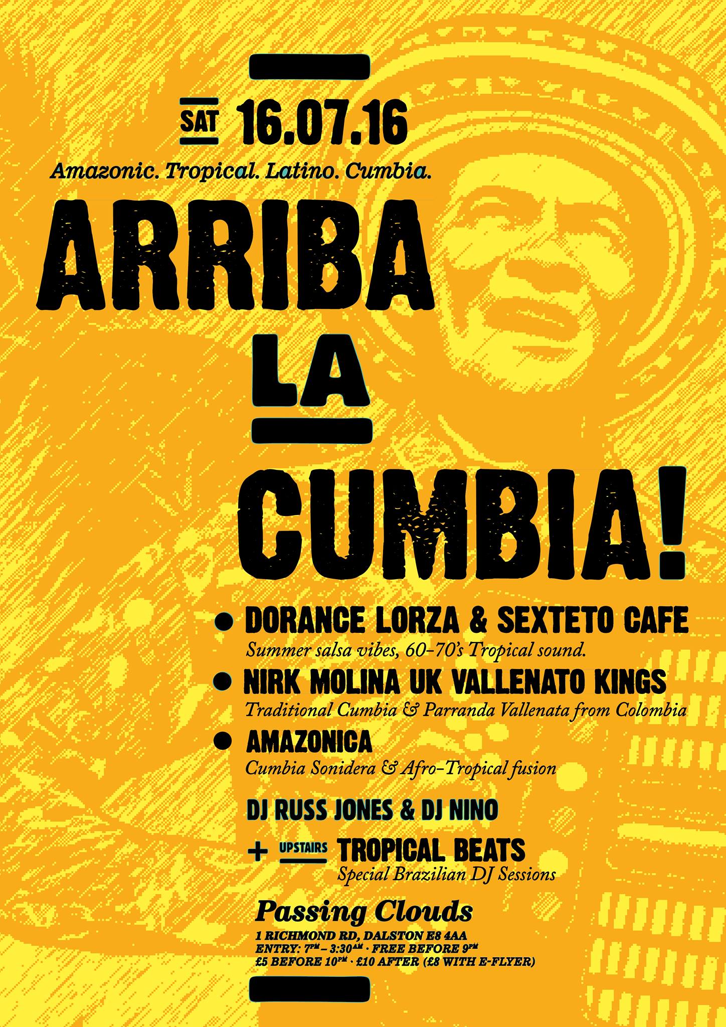 Sat 16.7.16 Arriba La Cumbia