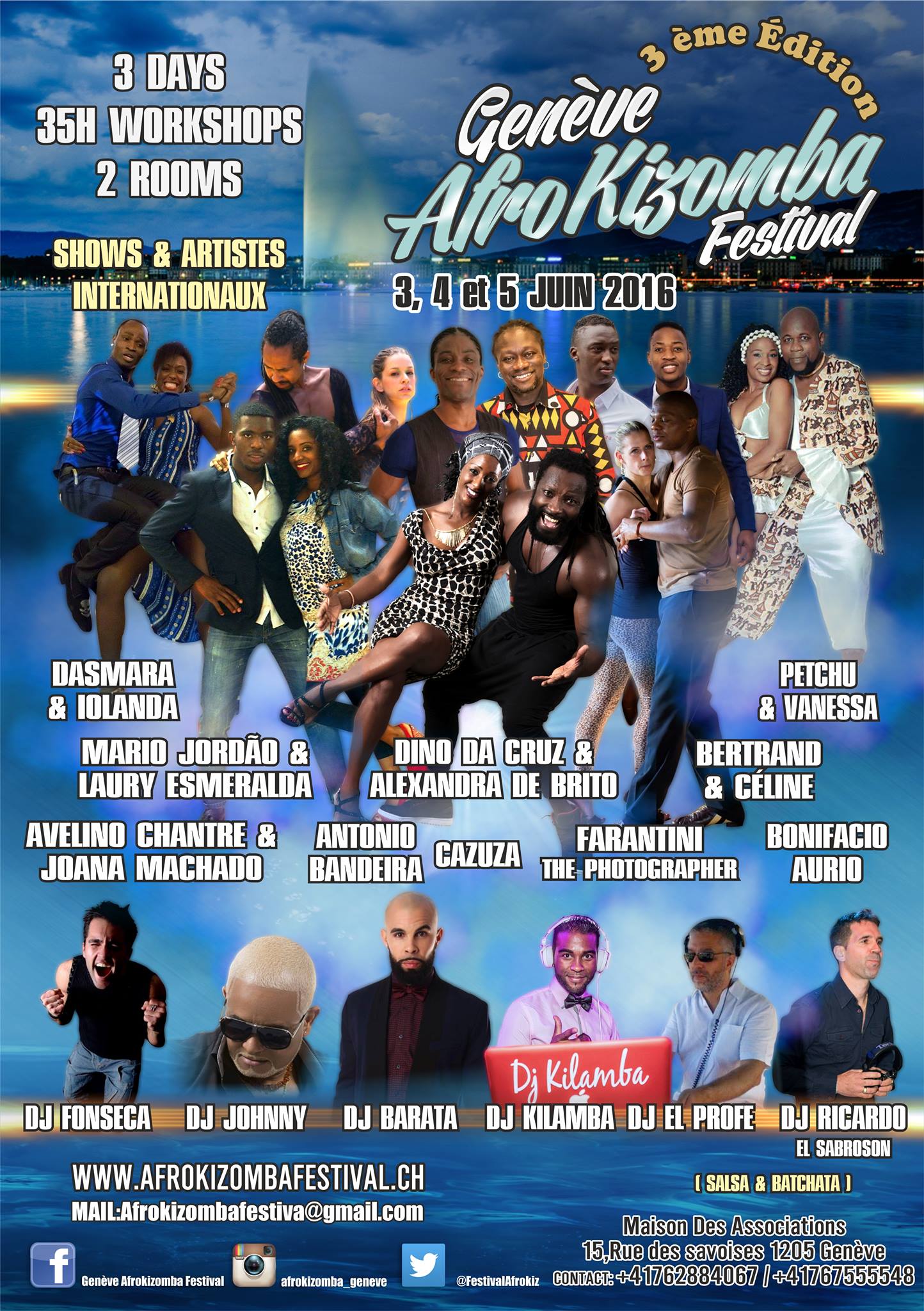 Geneve Afrokizomba Festival 3 édition 2016