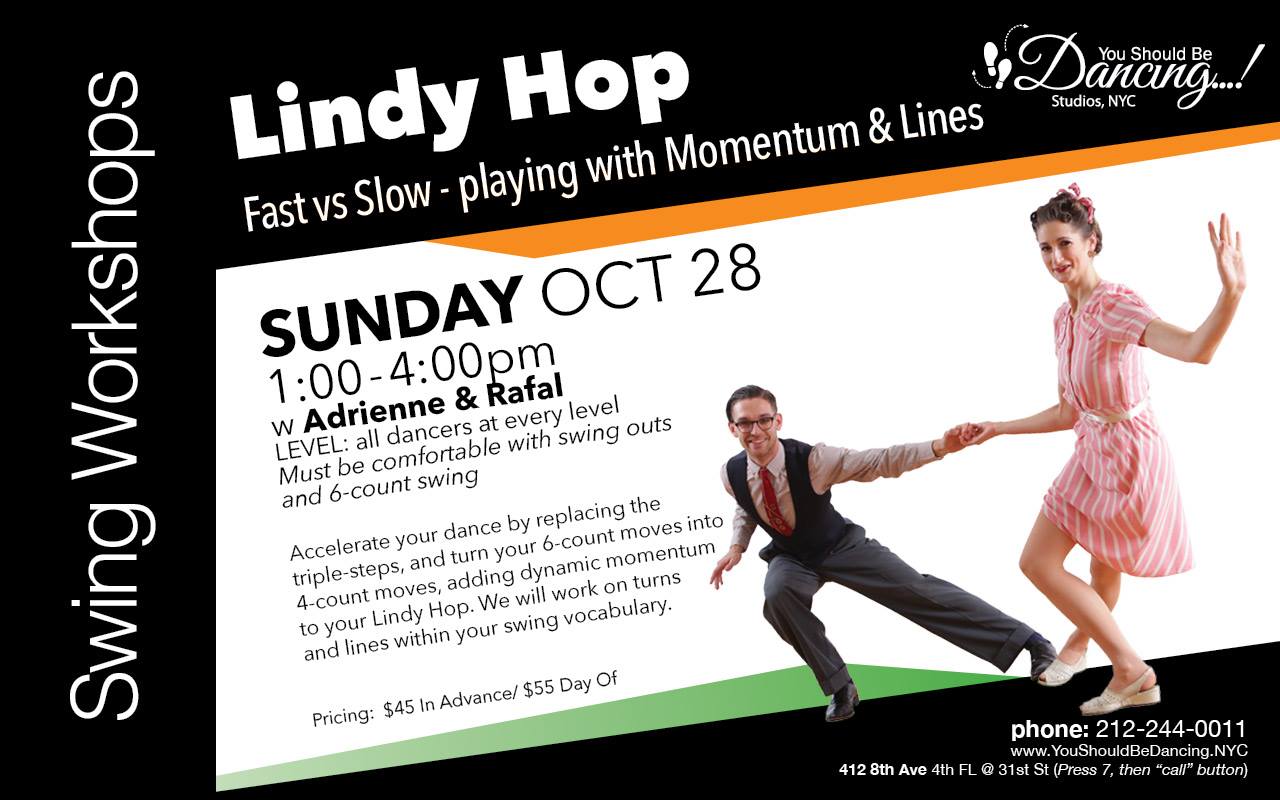 Lindy Hop Fast vs Slow Playing with Momentum & Lines