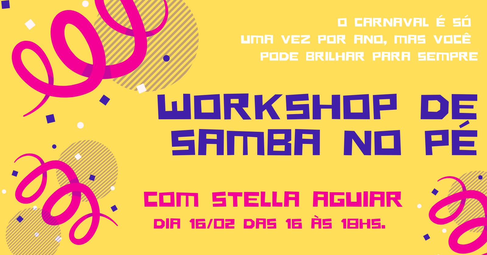 WORKSHOP DE SAMBA NO PÉ