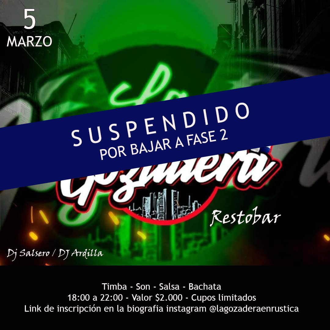Vuelve #lagozadera SUSPENDIDO