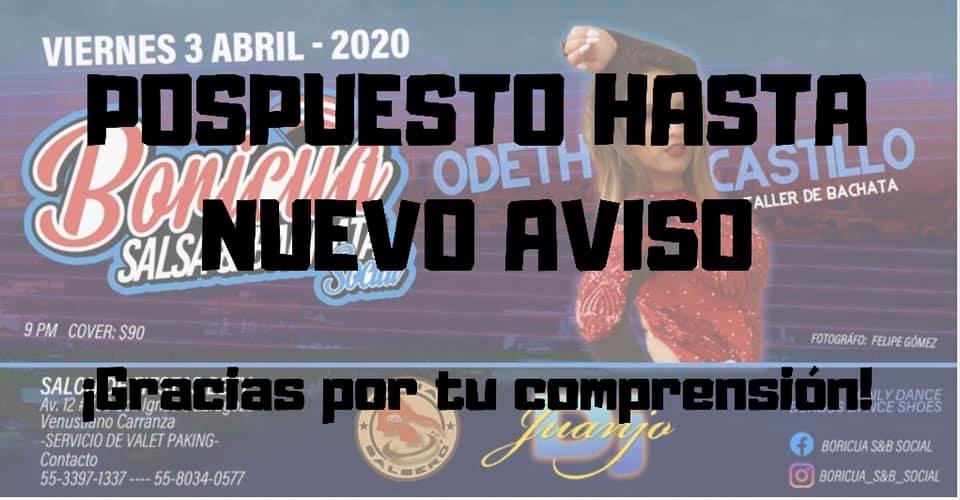 Boricua Salsa & Bachata social abril 3 •