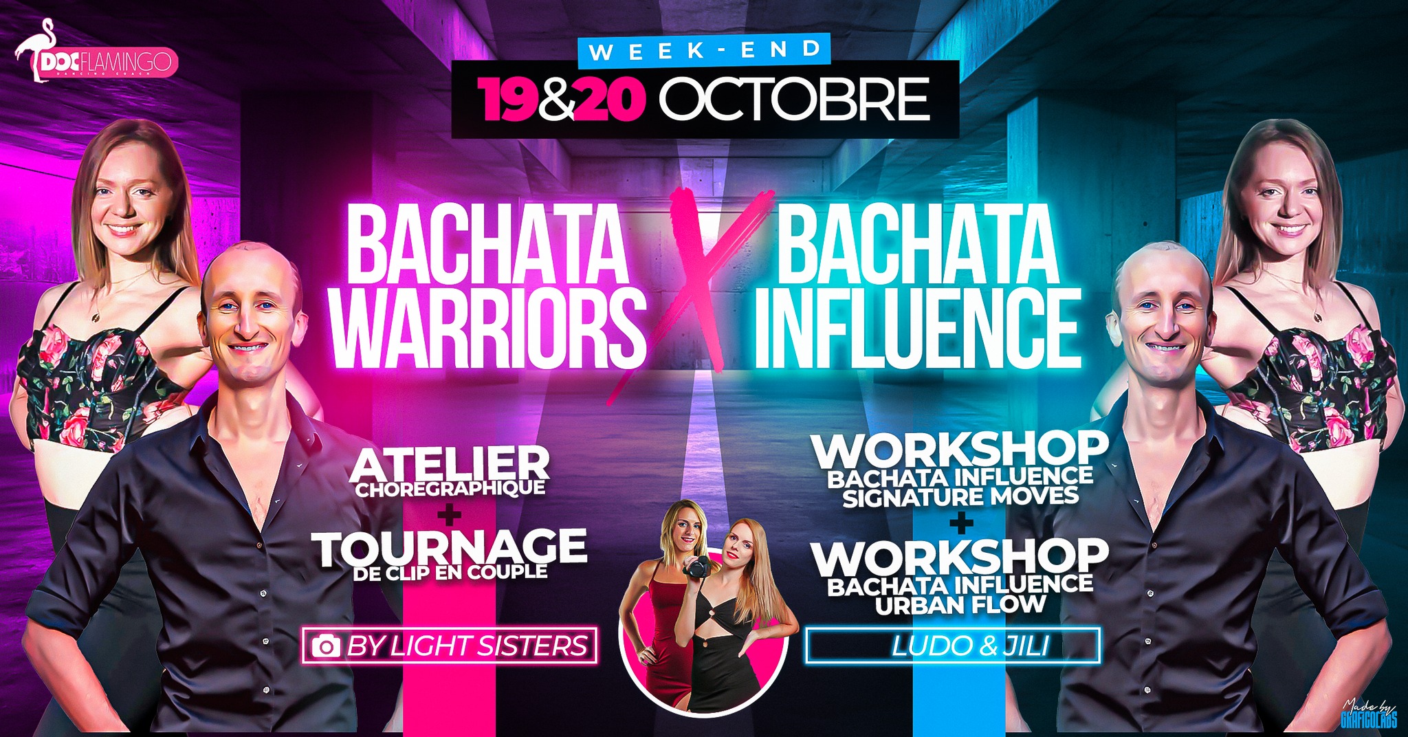 โช Bachata Warriors X Bachata Influence โช 19 & 20 octobre