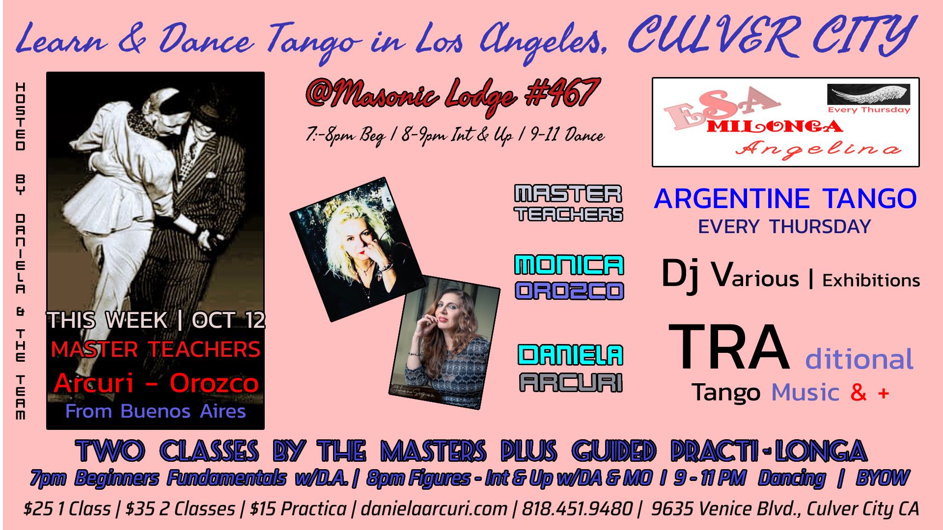 Learn & Dance w The Tango Master in Culver City - Los Angeles, CA