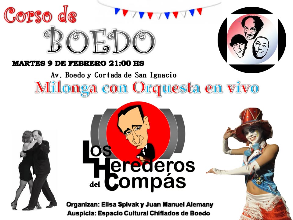 HOY !!! Los Herederos del Compás para Milonguear en el Corso de BOEDO