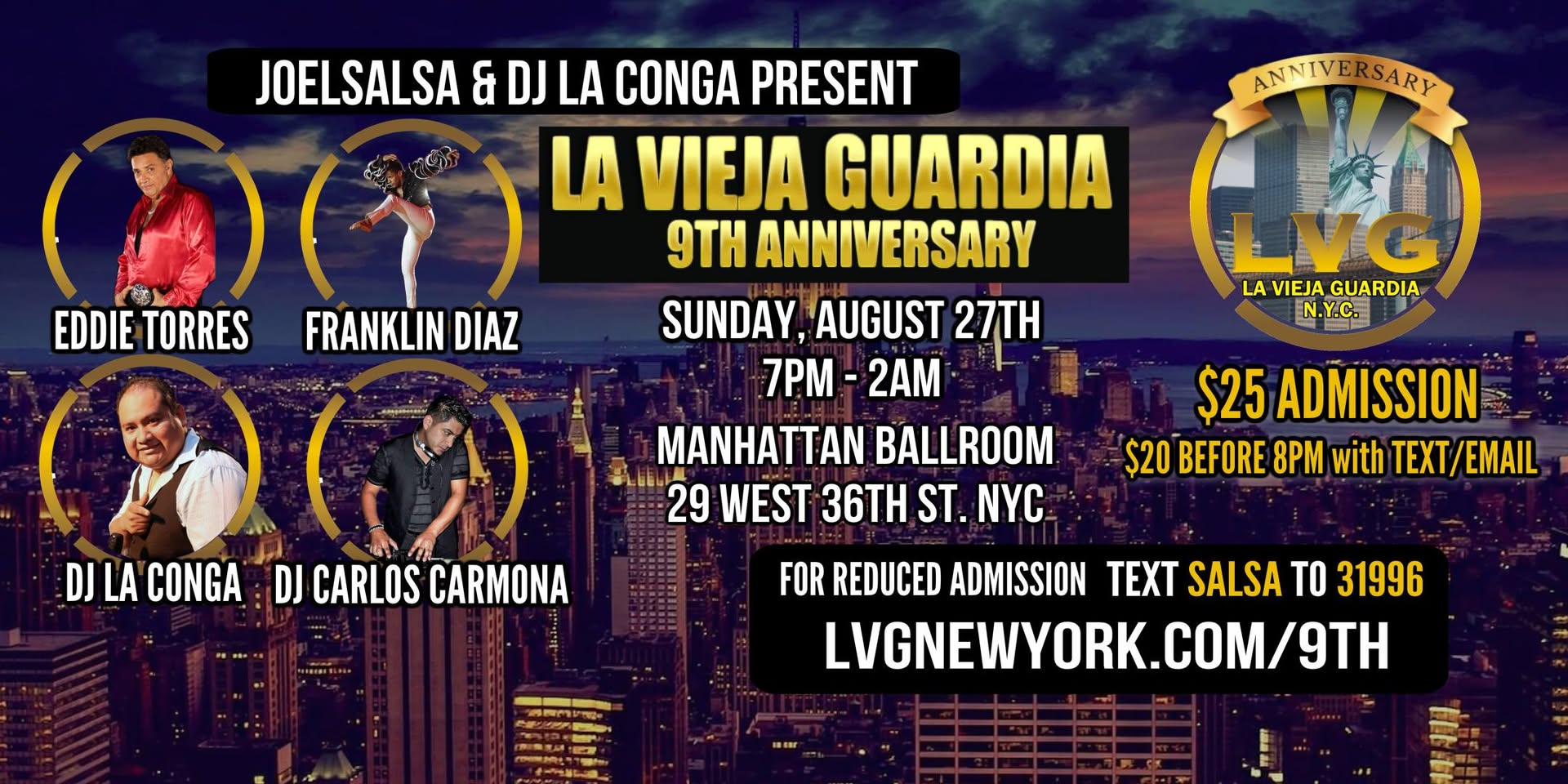 LVG 9th Anniversary - La Vieja Guardia Salsa Social