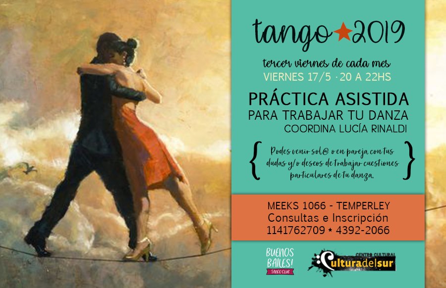 Práctica de Tango Asistida en Cultura del Sur