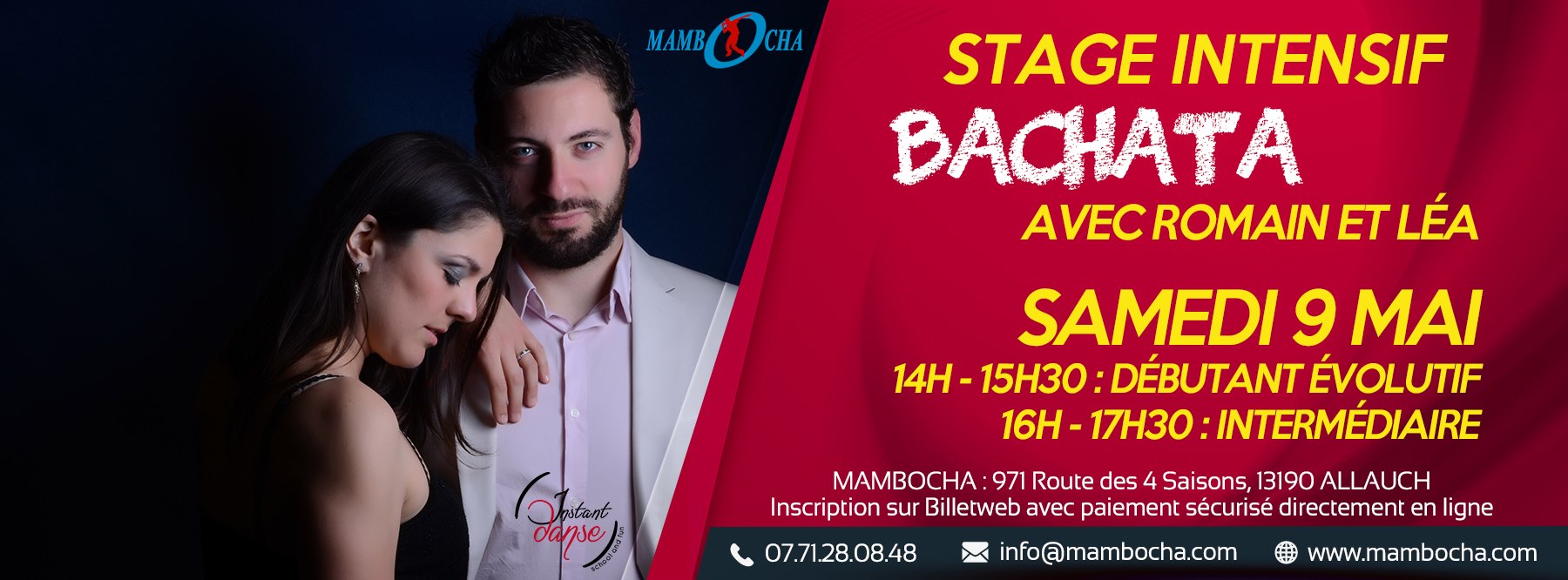 Stage Intensif de Bachata avec Romain et Léa Annulé