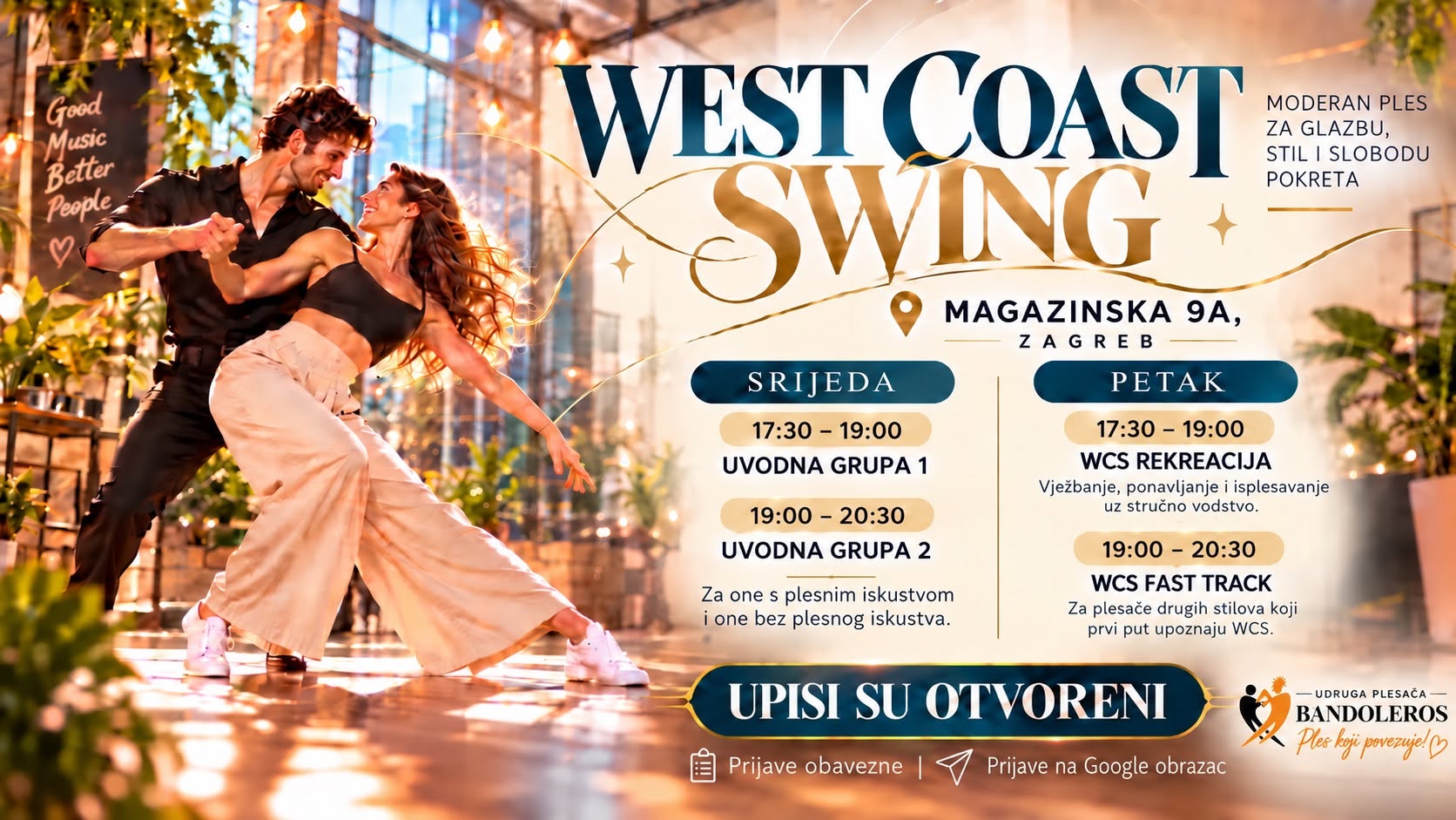 💙 WEST COAST SWING STIŽE U BANDOLEROSE! 💙