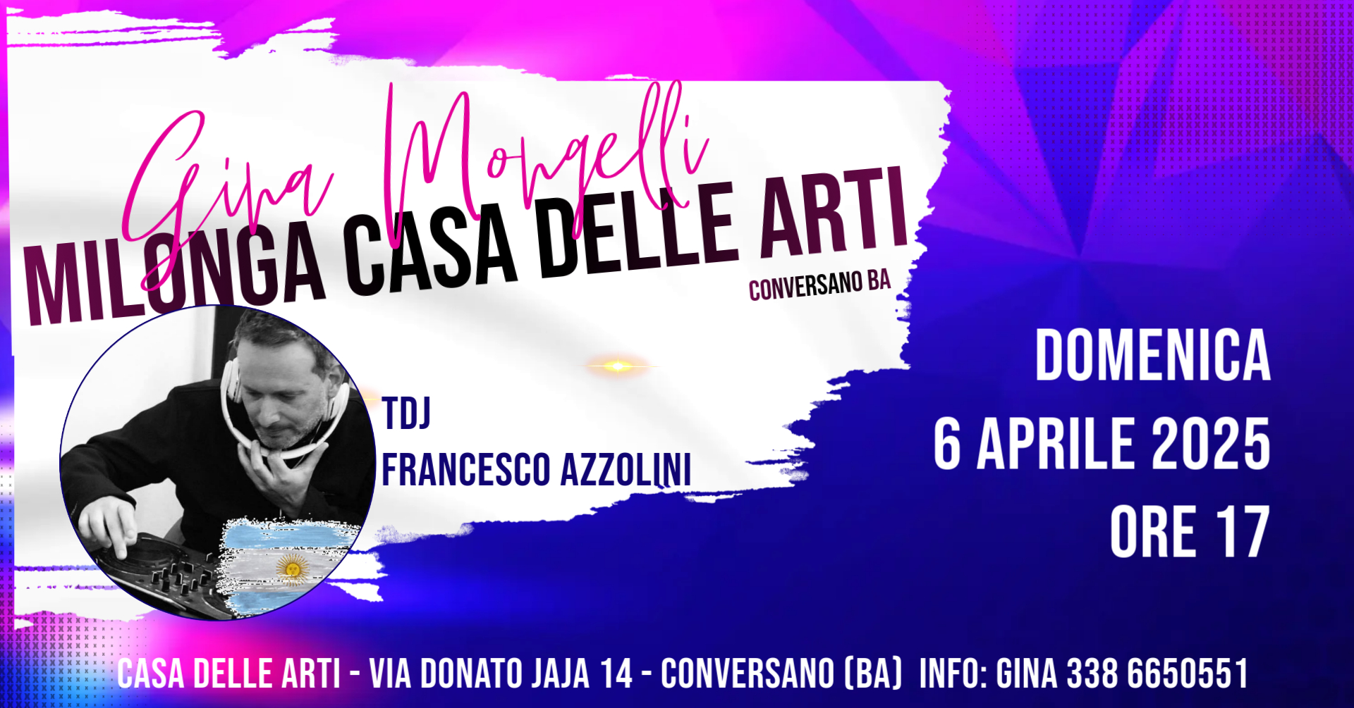 MILONGA CASA DELLE ARTI 6 aprile alle 17!