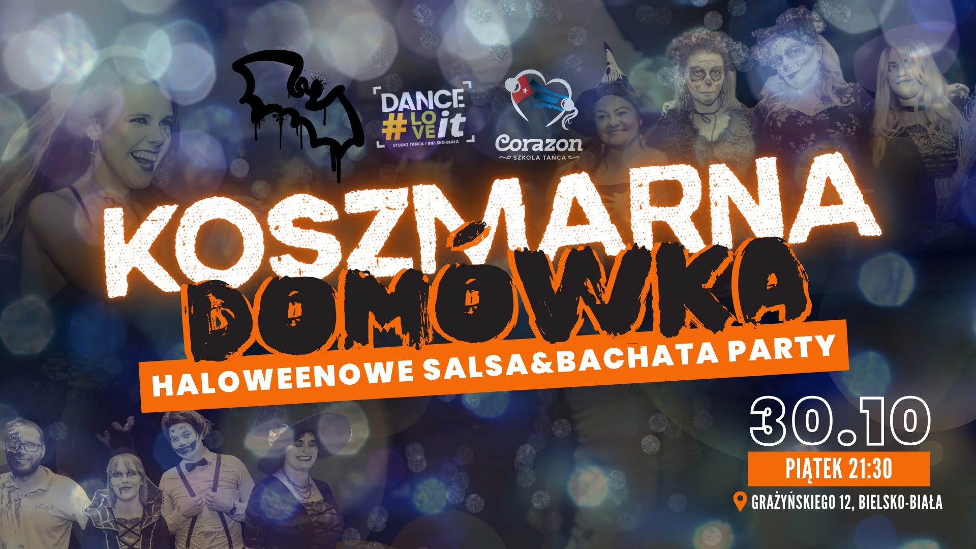 🎃 Koszmarrrrrna Domówka 👻 SALSA & BACHATA PARTY 30.10