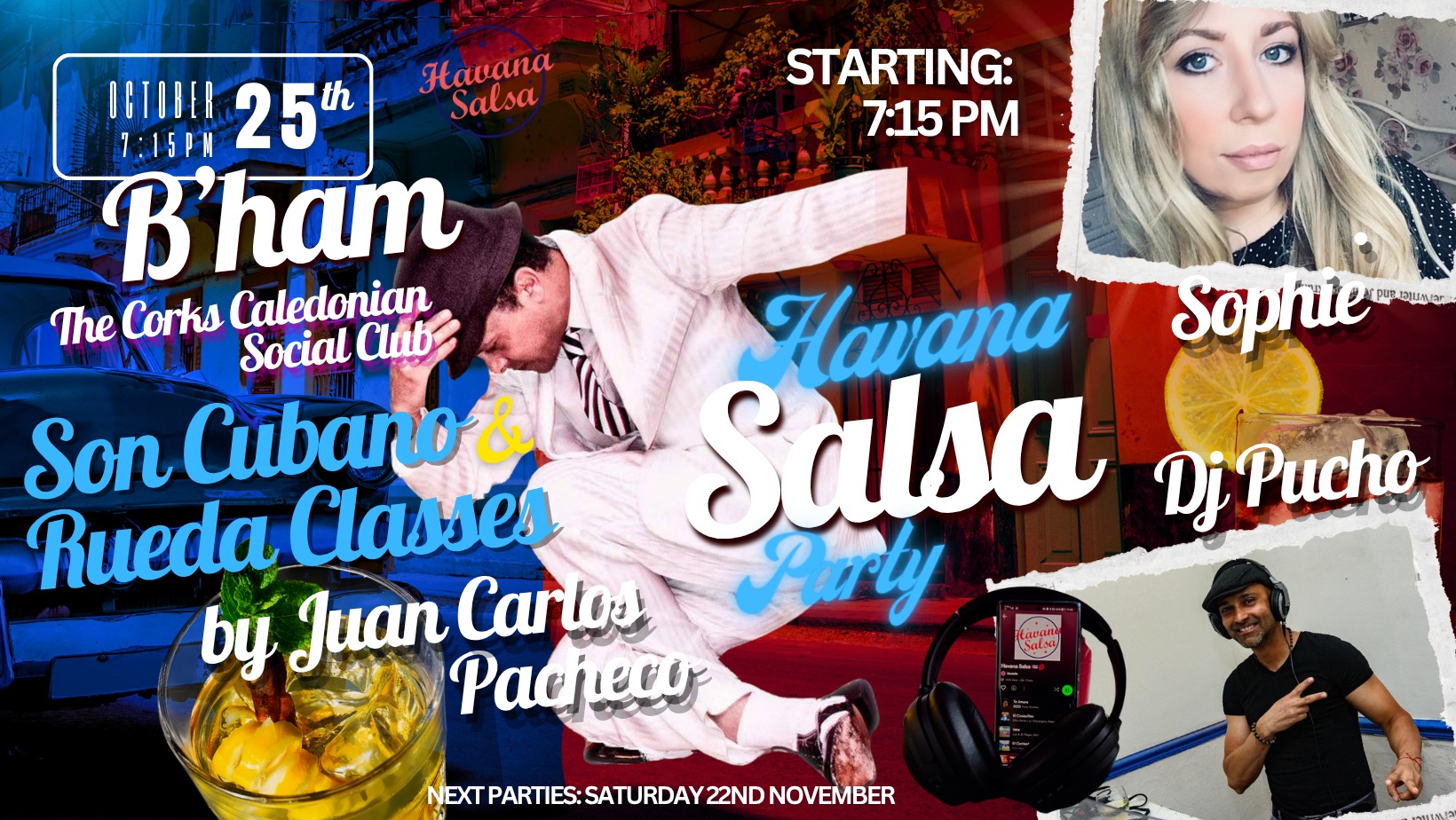 HS MONTHLY Cuban Salsa and Bachata Party! in B'ham with Our Especial Guest Juan Carlos & DJ Pucho