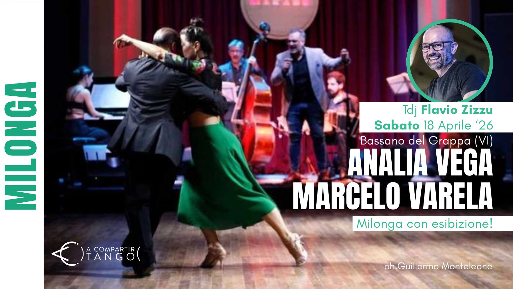 MILONGA con ANALIA VEGA e MARCELO VARELA, Tdj FLAVIO ZIZZU