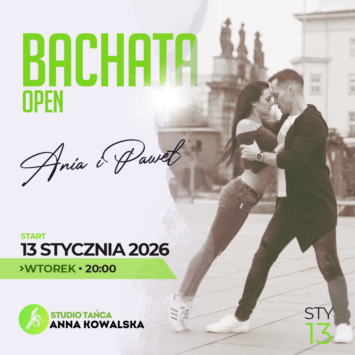 Bachata w parach open z Anią i Pawłem